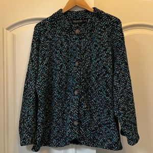 Jones New York Marled Knit Cardigan Sweater
